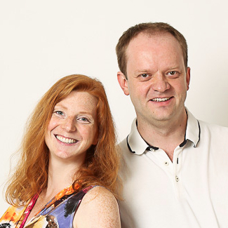 Photo of the developers Sara and Ulf Adams